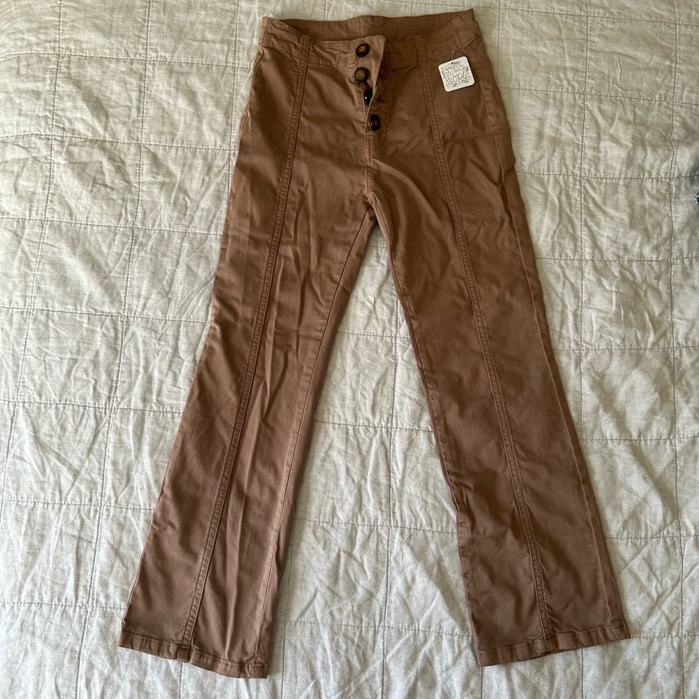 NWT free people kick flare crop